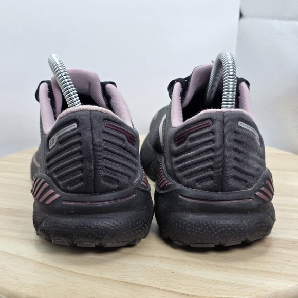 Women's Sz 7.5 B - Brooks Adrenaline GTS 22 Running Shoes Black Pink 1203531B015 - Picture 6 of 9